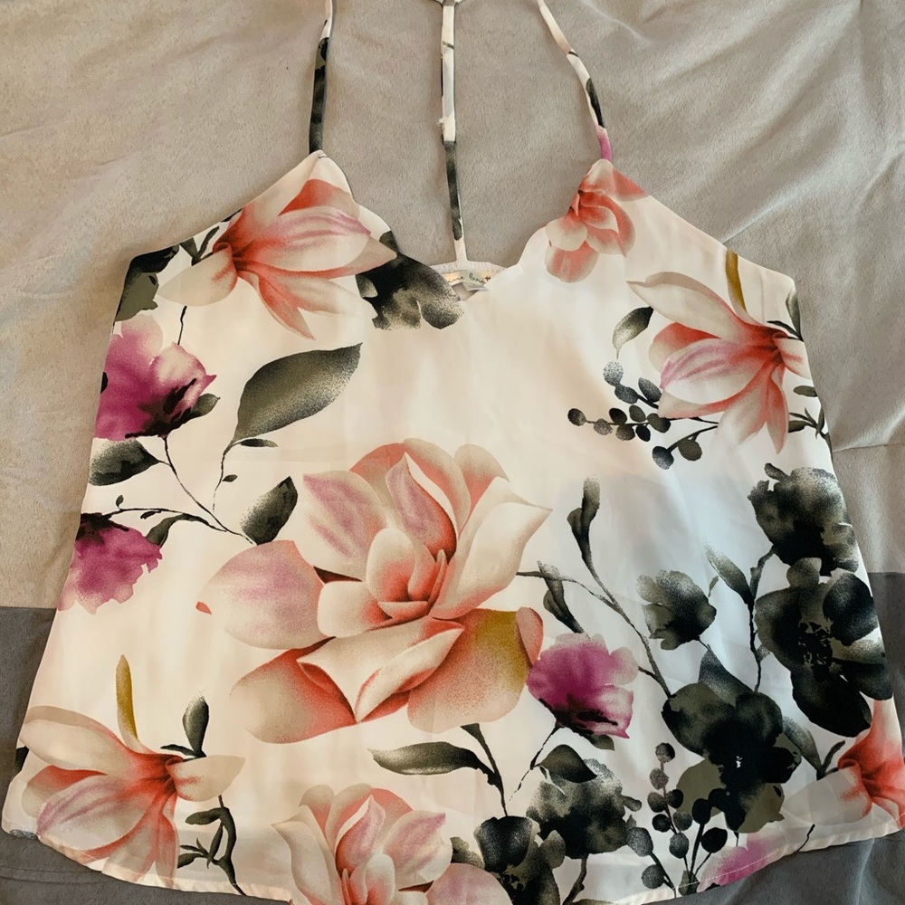 Floral tank top